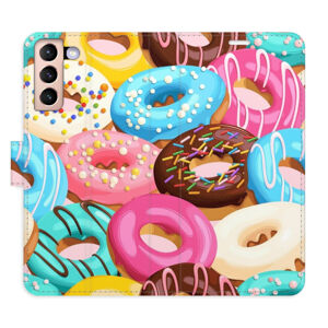 Flipové puzdro iSaprio - Donuts Pattern 02 - Samsung Galaxy S21