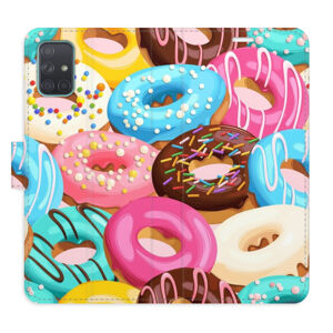 Flipové puzdro iSaprio - Donuts Pattern 02 - Samsung Galaxy A71