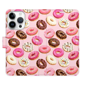 Flipové puzdro iSaprio - Donuts Pattern 03 - iPhone 15 Pro