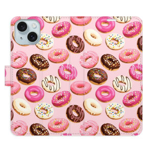 Flipové puzdro iSaprio - Donuts Pattern 03 - iPhone 15