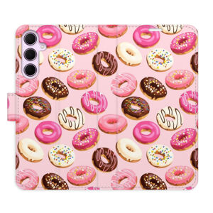 Flipové puzdro iSaprio - Donuts Pattern 03 - Samsung Galaxy A55 5G