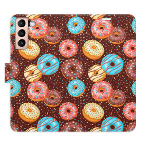 Flipové puzdro iSaprio - Donuts Pattern - Samsung Galaxy S21