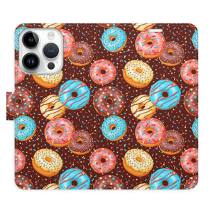 Flipové puzdro iSaprio - Donuts Pattern - iPhone 15 Pro