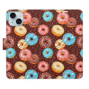 Flipové puzdro iSaprio - Donuts Pattern - iPhone 15