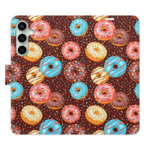 Flipové puzdro iSaprio - Donuts Pattern - Samsung Galaxy S23 FE