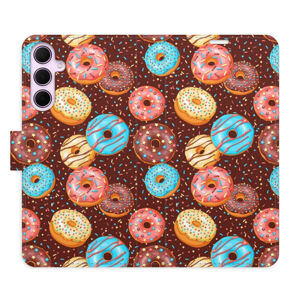 Flipové puzdro iSaprio - Donuts Pattern - Samsung Galaxy A35 5G