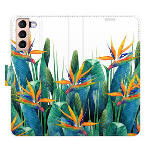 Flipové puzdro iSaprio - Exotic Flowers 02 - Samsung Galaxy S21
