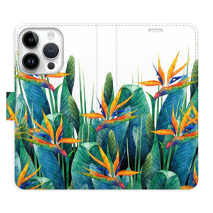 Flipové puzdro iSaprio - Exotic Flowers 02 - iPhone 15 Pro