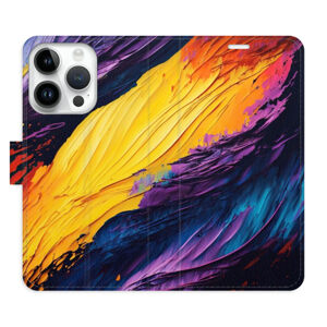 Flipové puzdro iSaprio - Fire Paint - iPhone 15 Pro