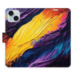 Flipové puzdro iSaprio - Fire Paint - iPhone 15