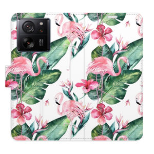 Flipové puzdro iSaprio - Flamingos Pattern - Xiaomi 13T / 13T Pro