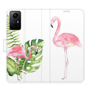 Flipové puzdro iSaprio - Flamingos - Xiaomi Redmi Note 12S
