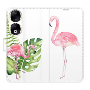 Flipové puzdro iSaprio - Flamingos - Honor 90 5G