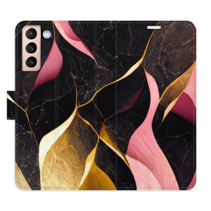 Flipové puzdro iSaprio - Gold Pink Marble 02 - Samsung Galaxy S21