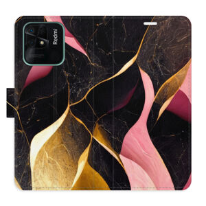Flipové puzdro iSaprio - Gold Pink Marble 02 - Xiaomi Redmi 10C