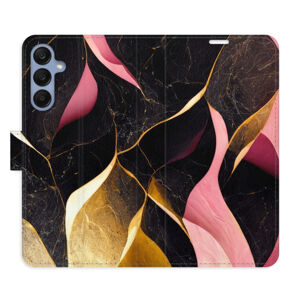 Flipové puzdro iSaprio - Gold Pink Marble 02 - Samsung Galaxy A25 5G