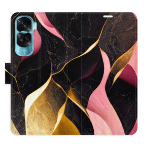 Flipové puzdro iSaprio - Gold Pink Marble 02 - Honor 90 Lite 5G