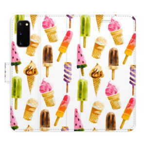 Flipové puzdro iSaprio - Ice Cream Pattern - Samsung Galaxy S20