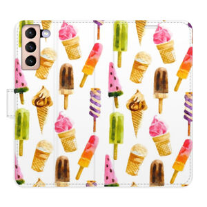Flipové puzdro iSaprio - Ice Cream Pattern - Samsung Galaxy S21