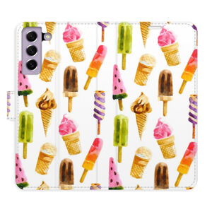 Flipové puzdro iSaprio - Ice Cream Pattern - Samsung Galaxy S21 FE 5G