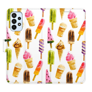 Flipové puzdro iSaprio - Ice Cream Pattern - Samsung Galaxy A23 / A23 5G