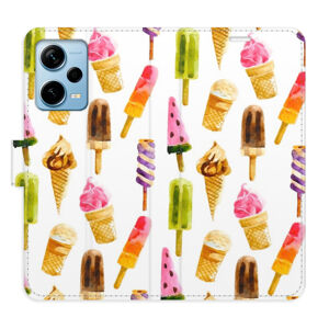 Flipové puzdro iSaprio - Ice Cream Pattern - Xiaomi Redmi Note 12 Pro+ 5G