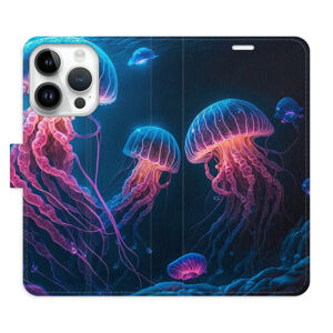 Flipové puzdro iSaprio - Jellyfish - iPhone 15 Pro