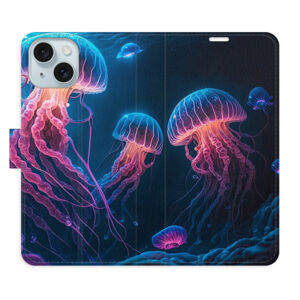 Flipové puzdro iSaprio - Jellyfish - iPhone 15