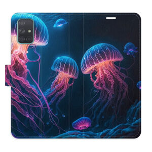 Flipové puzdro iSaprio - Jellyfish - Samsung Galaxy A71