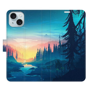 Flipové puzdro iSaprio - Magical Landscape - iPhone 15