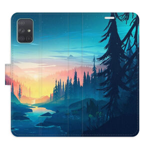 Flipové puzdro iSaprio - Magical Landscape - Samsung Galaxy A71