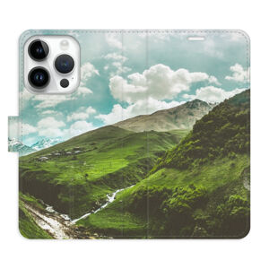 Flipové puzdro iSaprio - Mountain Valley - iPhone 15 Pro