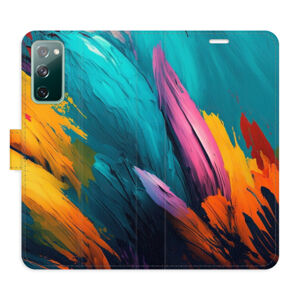 Flipové puzdro iSaprio - Orange Paint 02 - Samsung Galaxy S20 FE