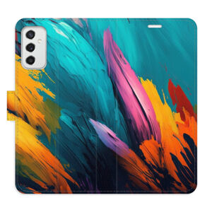 Flipové puzdro iSaprio - Orange Paint 02 - Samsung Galaxy M52 5G