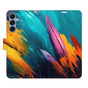 Flipové puzdro iSaprio - Orange Paint 02 - Samsung Galaxy A25 5G