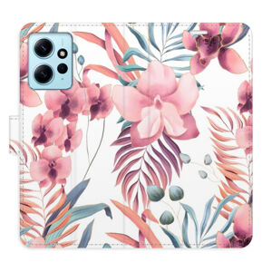 Flipové puzdro iSaprio - Pink Flowers 02 - Xiaomi Redmi Note 12 5G