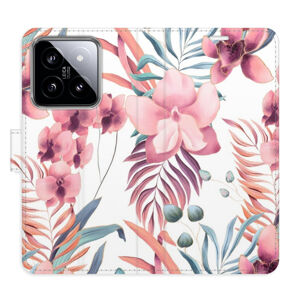 Flipové puzdro iSaprio - Pink Flowers 02 - Xiaomi 14