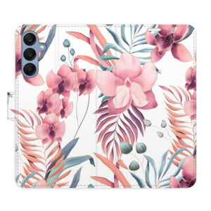 Flipové puzdro iSaprio - Pink Flowers 02 - Samsung Galaxy A25 5G