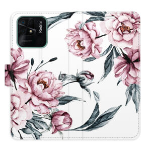 Flipové puzdro iSaprio - Pink Flowers - Xiaomi Redmi 10C