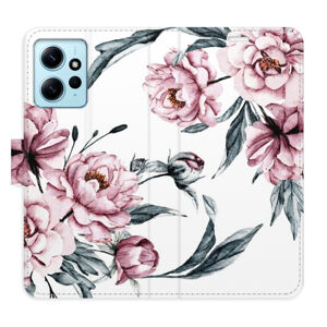 Flipové puzdro iSaprio - Pink Flowers - Xiaomi Redmi Note 12 5G