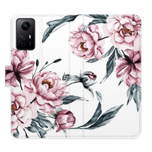 Flipové puzdro iSaprio - Pink Flowers - Xiaomi Redmi Note 12S