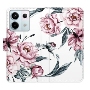 Flipové puzdro iSaprio - Pink Flowers - Xiaomi Redmi Note 13 Pro+ 5G
