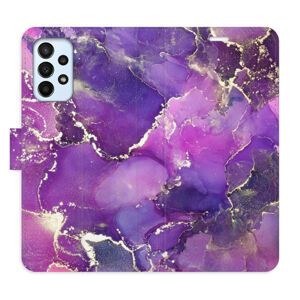 Flipové puzdro iSaprio - Purple Marble - Samsung Galaxy A23 / A23 5G