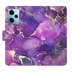 Flipové puzdro iSaprio - Purple Marble - Xiaomi Redmi Note 12 Pro 5G / Poco X5 Pro 5G