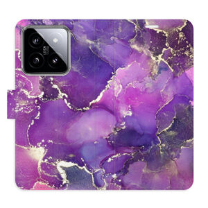 Flipové puzdro iSaprio - Purple Marble - Xiaomi 14