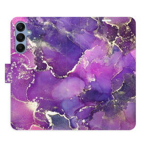 Flipové puzdro iSaprio - Purple Marble - Samsung Galaxy A25 5G