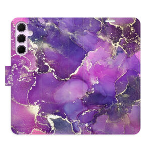 Flipové puzdro iSaprio - Purple Marble - Samsung Galaxy A35 5G