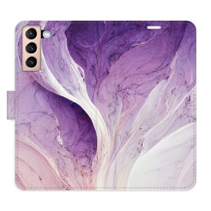 Flipové puzdro iSaprio - Purple Paint - Samsung Galaxy S21