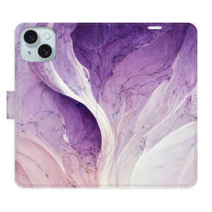 Flipové puzdro iSaprio - Purple Paint - iPhone 15