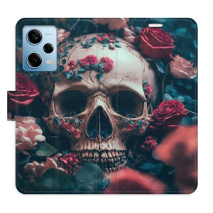 Flipové puzdro iSaprio - Skull in Roses 02 - Xiaomi Redmi Note 12 Pro 5G / Poco X5 Pro 5G